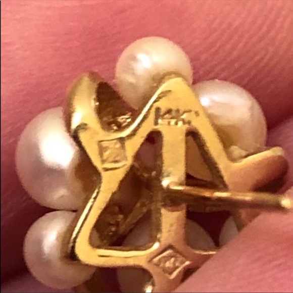 14K Gold & Pearl Set - Picture 5 of 5